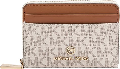 michael kors small black quilted wallet|michael kors vanilla acorn wallet.